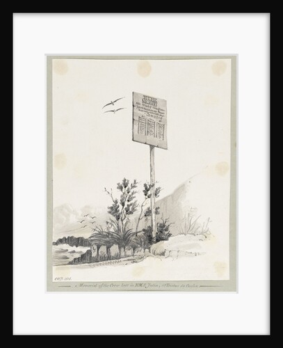 Memorial of the crew lost in HMS 'Julia' at Tristan da Cunha by C. W. Browne