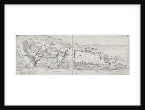 Sketch of a promontory of Dooagh by John Brett