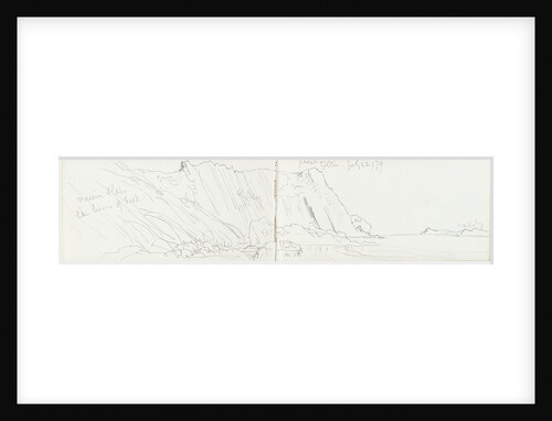 Sketch of a coastal view of Point Giltar by John Brett
