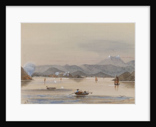 HMS 'Tribune's' galley 'Feeling the way off Chuenpee Canton River 1858' by Harry Edmund Edgell