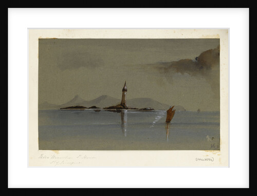 Peolo Brainha Lighthouse Straits of Singapore by Harry Edmund Edgell