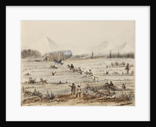 Fox hunting, Magellan Straits by Harry Edmund Edgell