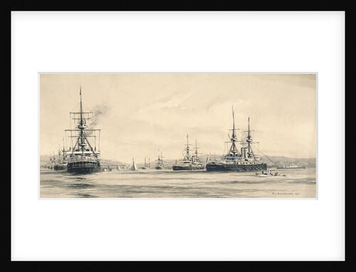 The Channel Squadron at Lamlash: the sailing regatta 1901 by F.L. Blanchard