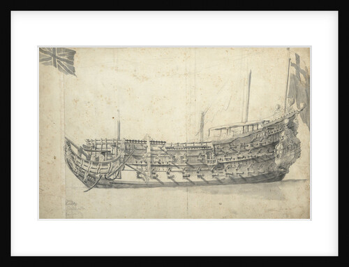 Portrait of HMS 'London' (1656) by Willem van de Velde the Elder