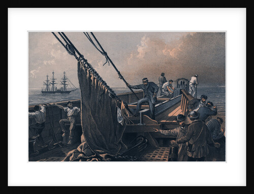 In the bows (of the 'Great Eastern') August 2nd the cable broken and lost - preparing to grapple by R. Dudley