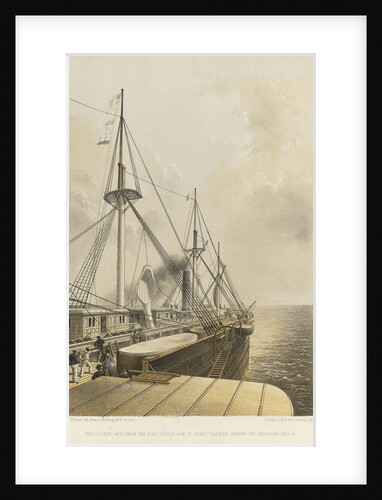 View (looking aft) from the port paddle box of 'Great Eastern' - showing the trough for cable &c by R. Dudley