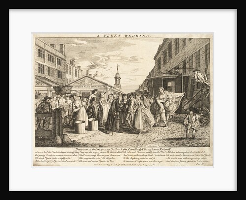 A Fleet Wedding Between a brisk young sailor & his Landlady's Daughter at Rederiff by J. June