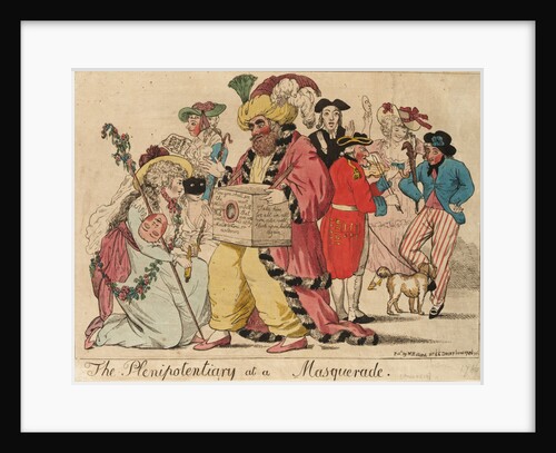 The Plenipotentiary at a Masquerade by Isaac Cruikshank