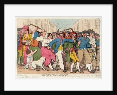 The Liberty of the Subject [the Press Gang] by James Gillray