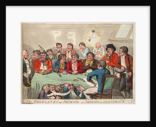The Delegates in Council or Beggars on Horseback by Isaac Cruikshank