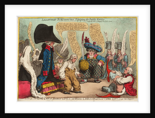 Lilliputian - Substitutes, Equiping for Public Service by James Gillray