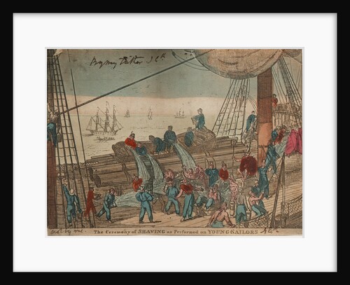 The Ceremony of Shaving as Performed on Young Sailors by George Cruikshank