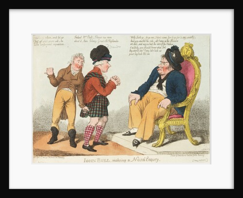 John Bull, making a Naval Enquiry by S.W. Fores