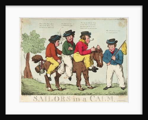 Sailors in a calm by George M. Woodward