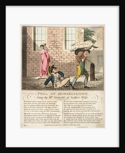 Poll of Horselydown Sung by Mr Grimaldi, at Sadlers Wells by Isaac Cruikshank