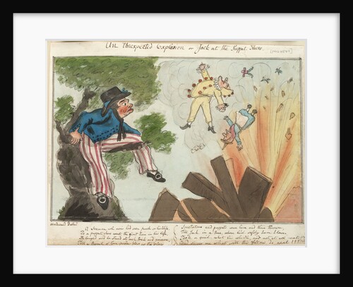 An Unexpected Explosion or Jack at the Puppet Shew by George M. Woodward