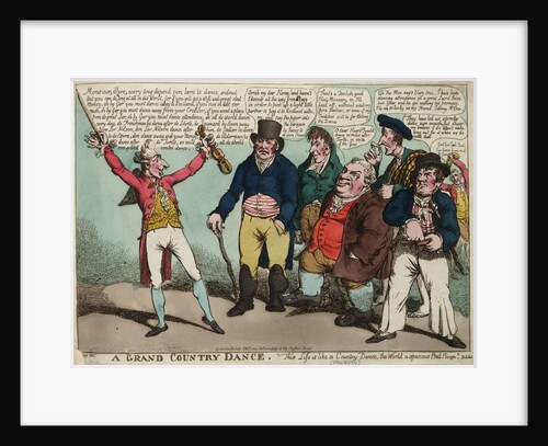 A Grand Country Dance. ('This Life is like a Country Dance the World a spacious Ball Room' Dibdin by C. Williams