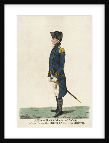 A First Rate Man of War, Taken from the Dockyard, Plymouth by Robert Dighton
