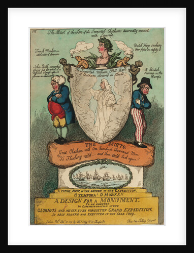 A Design for a Monument To be erected in commemoration of the... Grand Expidition... 1809 (Flushing) by Thomas Rowlandson