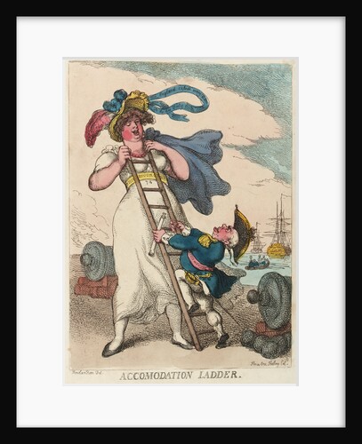 Accommodation ladder by Thomas Rowlandson