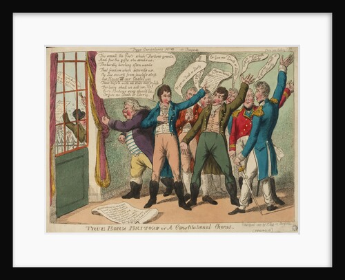 Tegg's Caricatures No.10. True Born Britons or Constitutional Chorus by Thomas Tegg