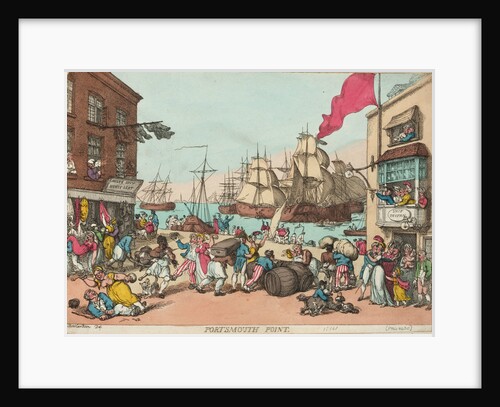 Portsmouth Point by Thomas Rowlandson