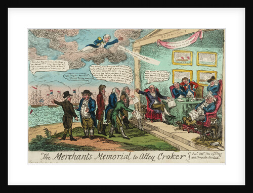 The Merchants Memorial to Alley Croker by George Cruikshank
