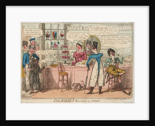 Dandies having a treat by Isaac Cruikshank