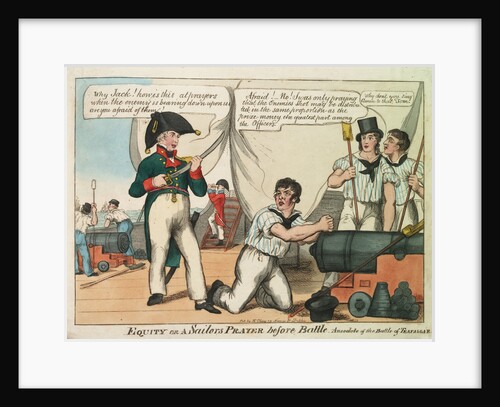 Equity or a Sailor's Prayer before Battle. Anecdote of the Battle of Trafalgar by William Heath