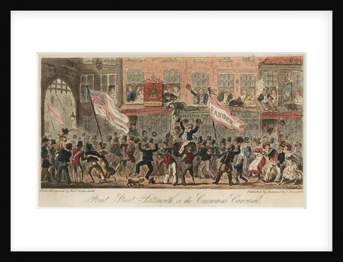 Point Steer, Portsmouth, or, the Coxwain Carousal by Robert Cruikshank