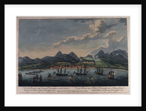 A view of Roseau in the island of Dominique, with the Attack Made by Lord Rollo & Sr James Douglass in 1760 by Archibald Campbell