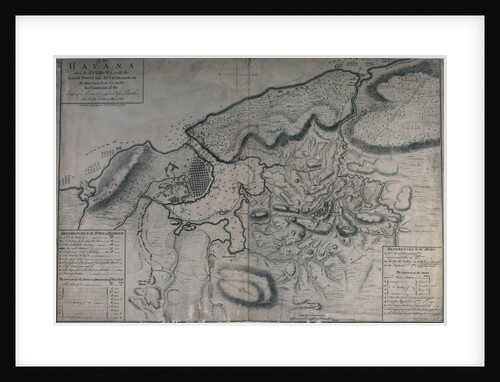 Havana and its environs, with the Several Posts and Attacks made by the British Forces, ... which was taken 13 Aug 1762 by Thomas Kitchin