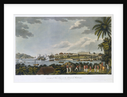 NE view of Fort Louis in the island of Martinique, 5 February - 22 March 1794 by C. Willyams