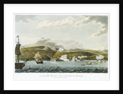 SW view of Forts Bourbon & Louis in the island of Martinique, 5 February - 22 March 1794 by C. Willyams