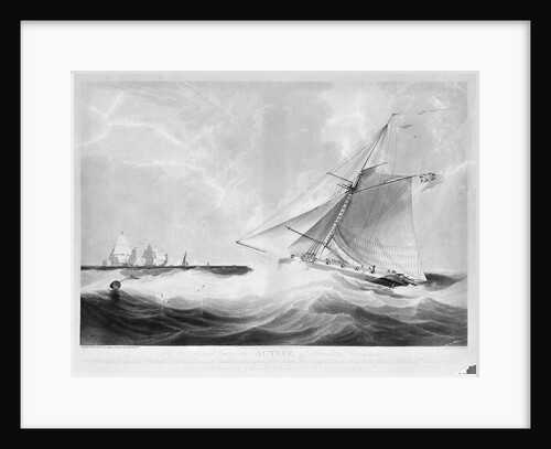 HM cutter 'Active' (1779) communicating with Admiral Duncan before the Battle of Camperdown, 11 October 1797 by Edward Duncan