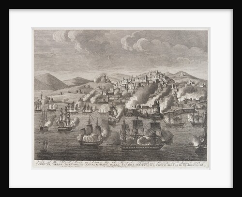 View of the attack made on Algiers by the British squadron, 27 August 1816 by Sargent