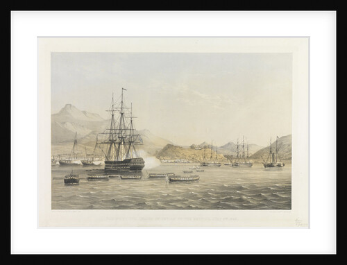 Taking the Island of Chusan by the British July 5th 1840 by Sir Harry Darell; Day & Son