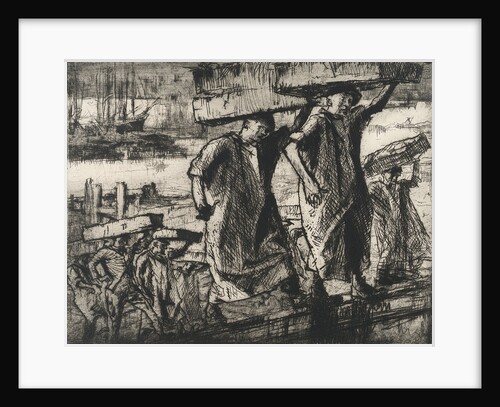Billingsgate fish porters, 1920 by Frank William Brangwyn