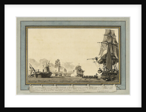 The Battle of Algeciras, 12 July 1801 by Pierre Ozanne