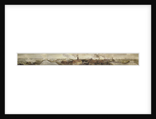 Panoramic view of bombardment of Flushing during Walcheren's expedition, 1809 by unknown