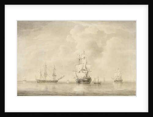 The taking of the 'Nuestra Senora de les Remedios' by the 'Prince Frederick', 'Duke' and 'Prince George' Privateers, 5 February 1746 by Charles Brooking