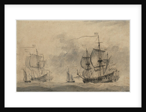 Dutch men of war by Willem van de Velde the Elder