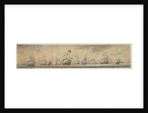 View of Dutch fleet by Willem van de Velde the Elder