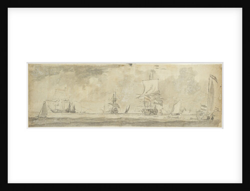 Dutch vessels at sea by Willem van de Velde the Elder