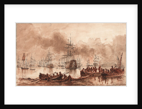 Bombardment of Algiers, 28 August 1816 by Joseph Cartwright