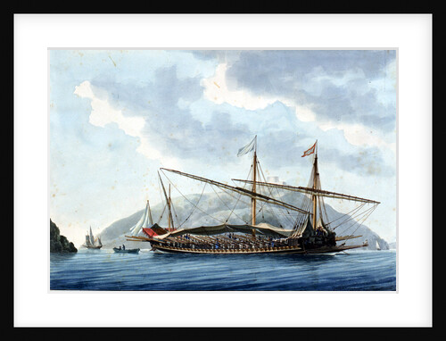 French galley at Marseilles by Antoine Roux