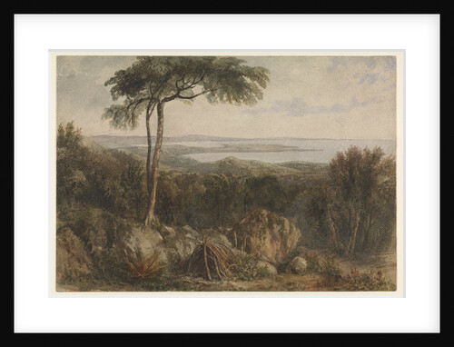 View of Port Lincoln, South coast of Australia (study for illustration of Flinders voyage 1801 to 1803) by William Westall