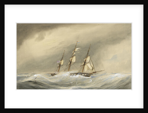 HMS 'Endymion' rounding the Horn in the first Flying Squadron, under Rear Admiral Geoffrey Phipps Hornby, 13 September 1870 by F. G. Innes Lillington
