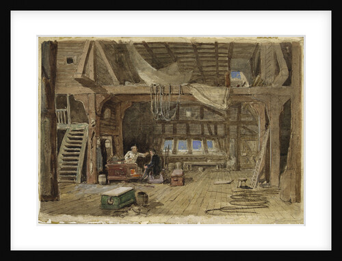 A sail maker's loft by William Roxby Beverley