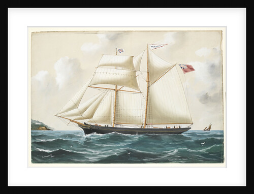 Spin Away of Fowey at sea by Reuben Chappell